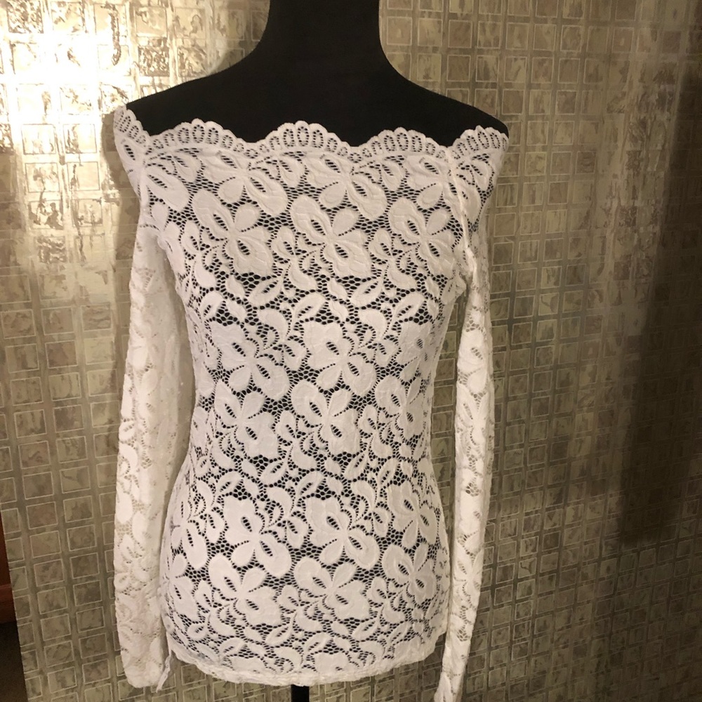 NWT Lace Off the Shoulder Top